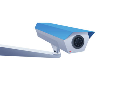 Illustration d'une caméra de surveillance